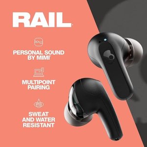 Skullcandy Rail Wireless Earbuds – 42Hr Battery, Alexa