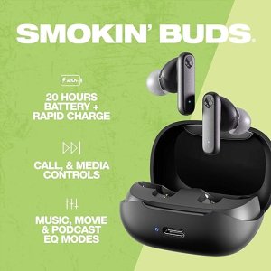 Skullcandy Smokin' Buds Wireless Earbuds – 20Hr Battery