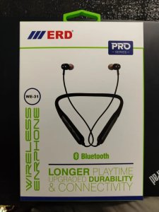 WE-31 Jet Black Wireless Earphone